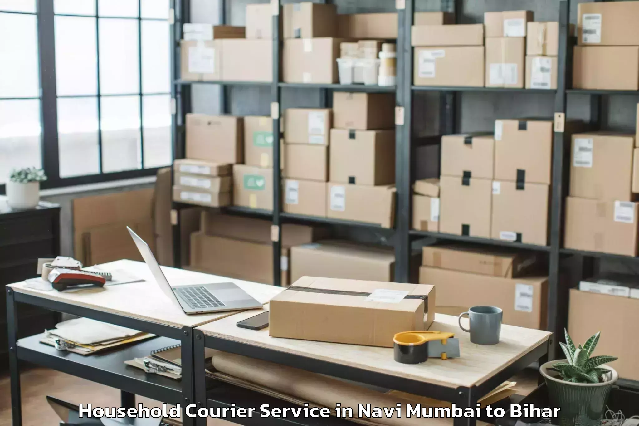 Book Navi Mumbai to Mokameh Household Courier Online